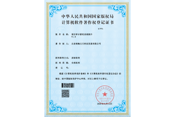 项目审计管理系统软件V1.0